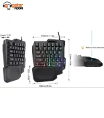 MK500 5-in-1 Mobile Gaming Keyboard Mouse Combo